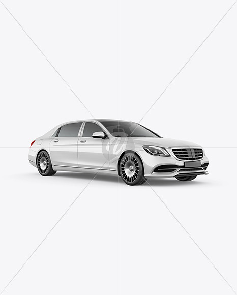 Luxury Car Mockup - Half Side View