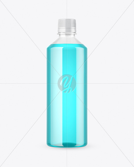 Clear Plastic Bottle Mockup