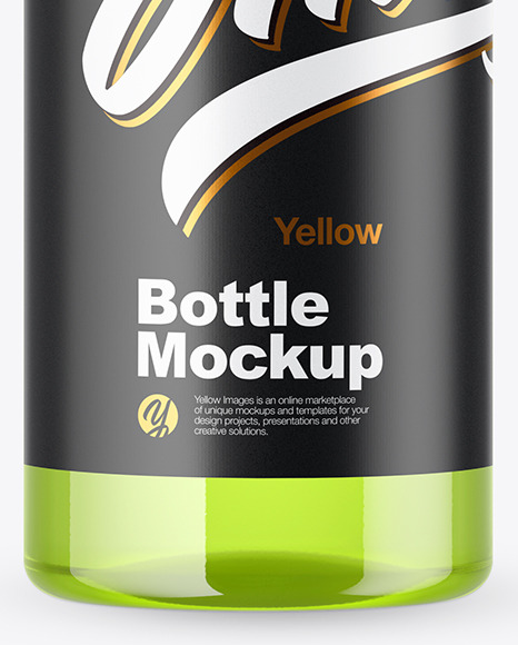 Clear Plastic Bottle Mockup