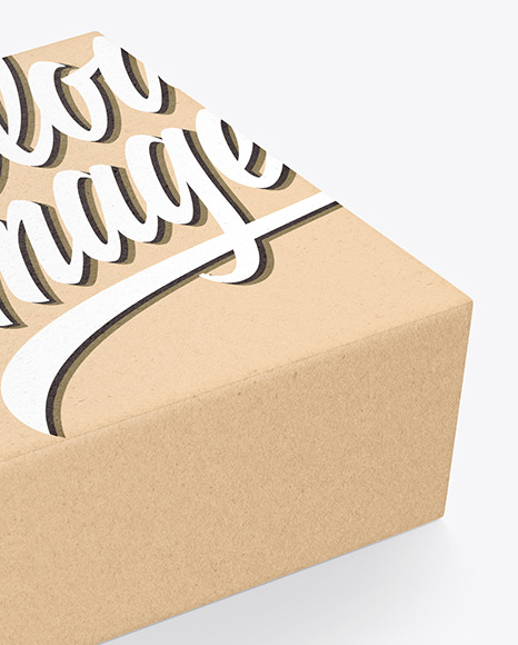 Kraft Paper Box with Snack Bars Mockup