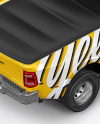 Pickup Truck Mockup - Back Half Side View