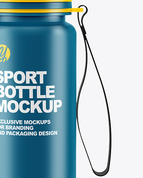 Matte Sport Bottle Mockup