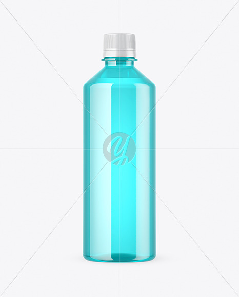 Color Plastic Bottle Mockup