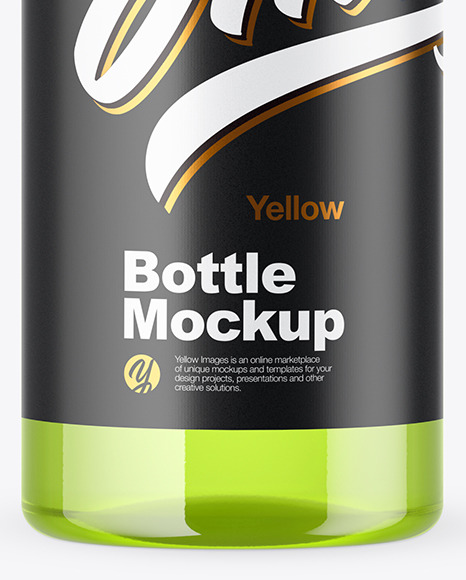 Color Plastic Bottle Mockup