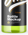 Color Plastic Bottle Mockup