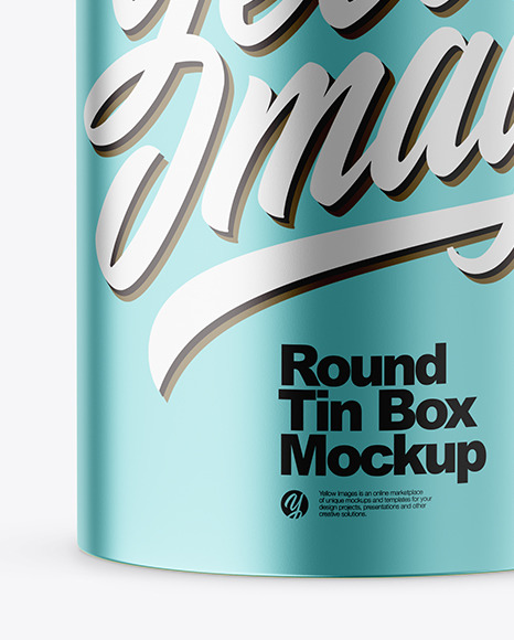 Round Tin Can Mockup