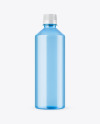 Blue Plastic Bottle Mockup