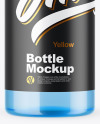 Blue Plastic Bottle Mockup