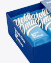 Paper Box with Snack Bars Mockup