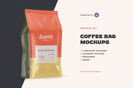 Coffee Bag Mockup Set - Mockup set