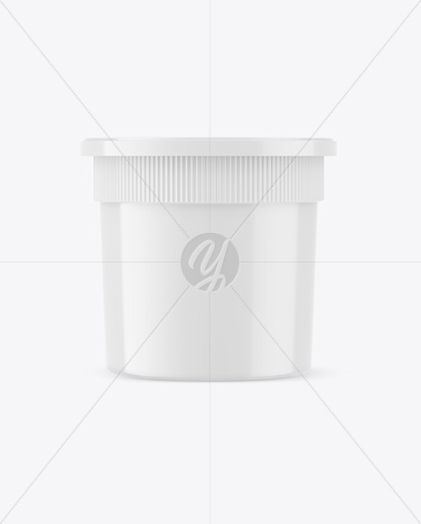 Glossy Plastic Cup Mockup