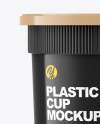 Glossy Plastic Cup Mockup