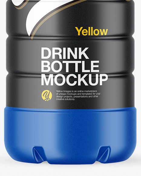 Matte Bottle with Sport Cap Mockup