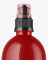 Glossy Bottle with Sport Cap Mockup