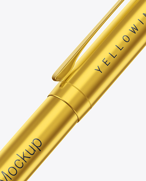 Matte Metallic Pen Mockup