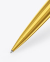 Glossy Metallic Pen Mockup