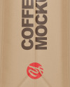 Kraft Coffee Bag Mockup - Side View