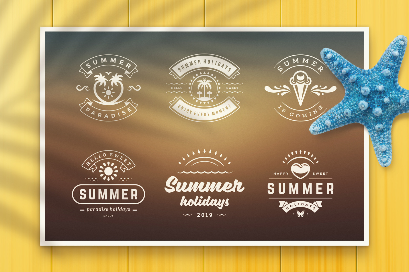 Summer Holidays Badges