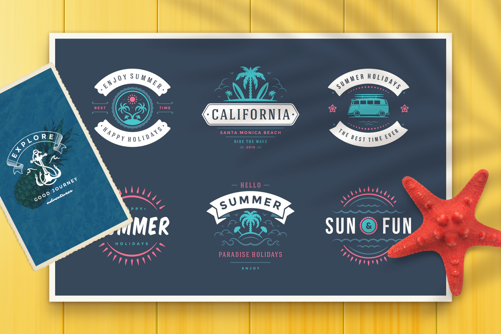 Summer Holidays Badges