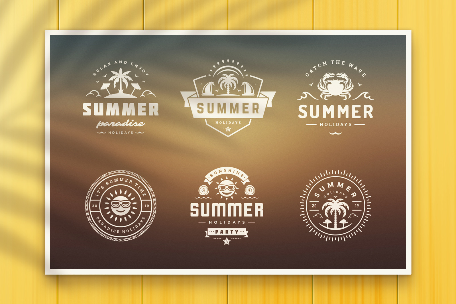 Summer Holidays Badges