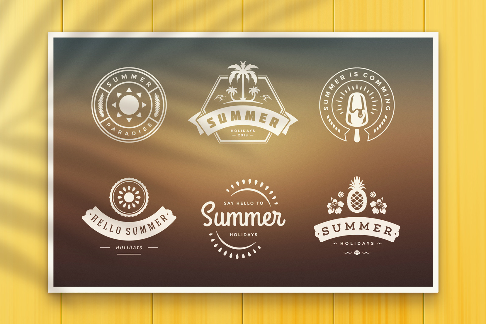 Summer Holidays Badges