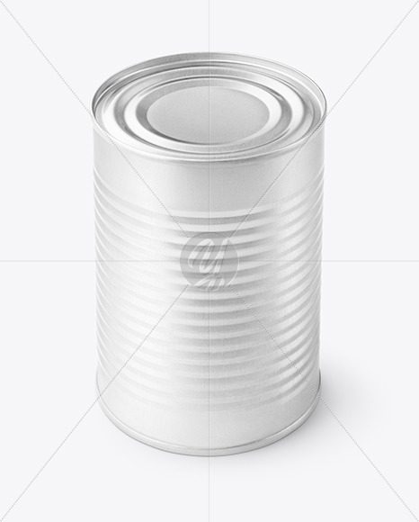 Glossy Tin Can Mockup