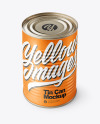 Glossy Tin Can Mockup