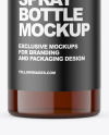 Amber Spray Bottle Mockup