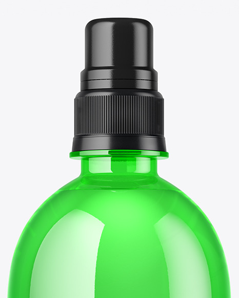 Color PET Bottle with Sport Cap Mockup