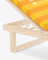 Wooden Sun Lounger Mockup Wooden Sun Lounger Mockup