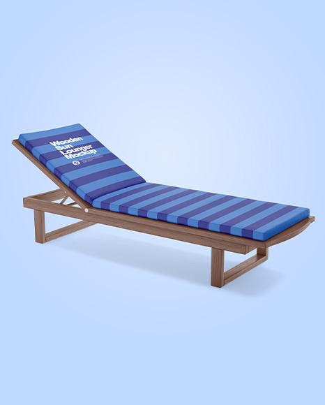Wooden Sun Lounger Mockup Wooden Sun Lounger Mockup