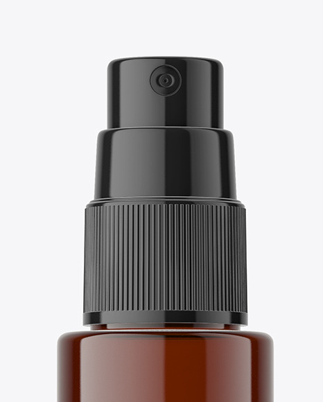 Amber Spray Bottle Mockup