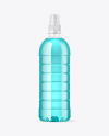 Clear PET Bottle with Sport Cap Mockup