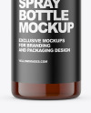 Amber Spray Bottle Mockup