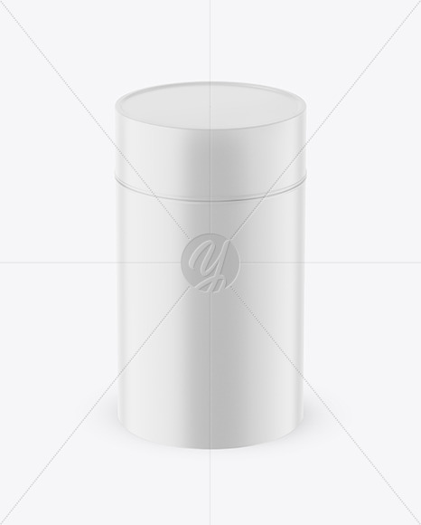 Round Tin Can w/ Matte Finish Mockup