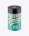 Round Tin Can w/ Matte Finish Mockup