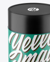 Round Tin Can w/ Matte Finish Mockup