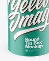 Round Tin Can w/ Matte Finish Mockup