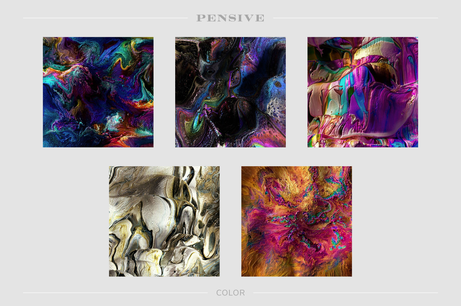 Pensive: Experimental 3D Paint Textures