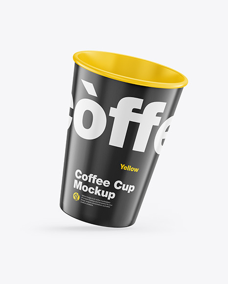 Glossy Coffee Cup Mockup