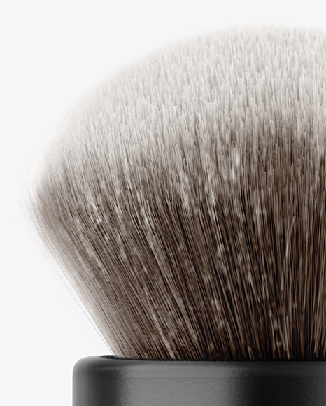 Glossy Powder Brush Mockup