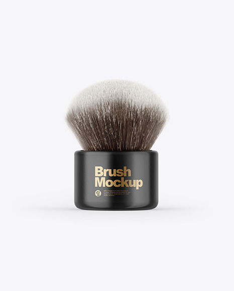 Glossy Powder Brush Mockup