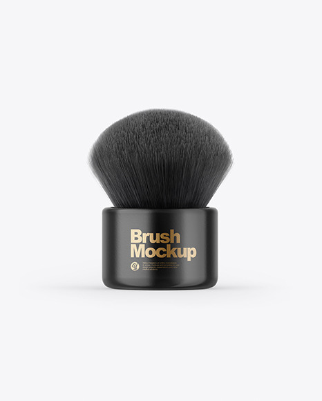 Glossy Powder Brush Mockup