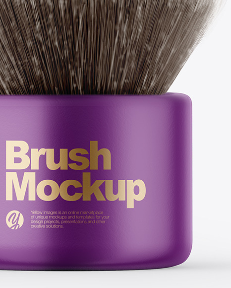 Matte Powder Brush Mockup