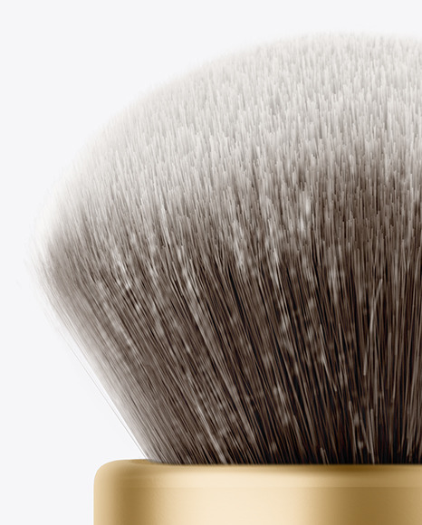 Metallic Powder Brush Mockup