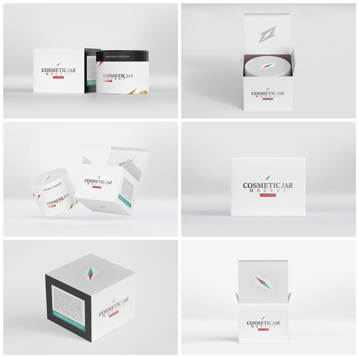 Cosmetic Jar & Box Mockup Cosmetic Jar & Box Mockup