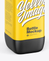 Matte Plastic Bottle Mockup -Half Side View