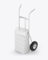 Hand Truck With Boxes Mockup