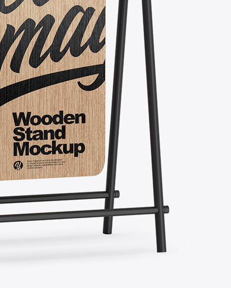 Wooden Stand Mockup