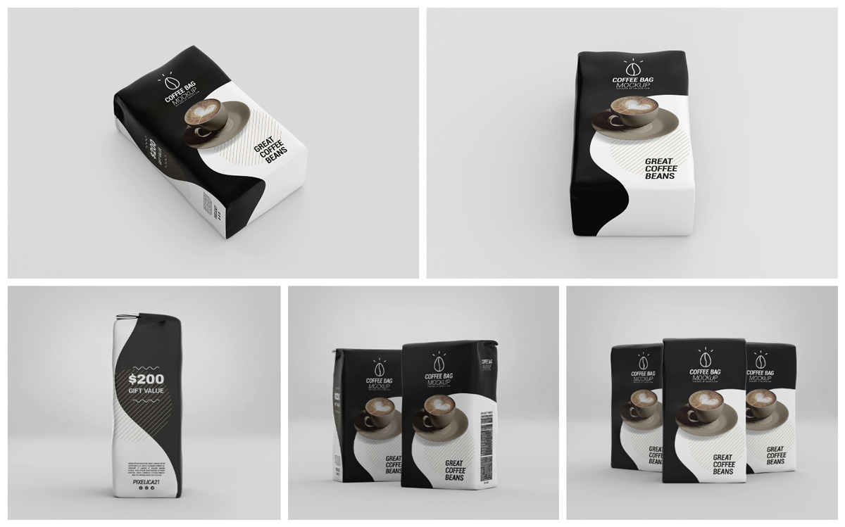 Coffee Bag Mockup Coffee Bag Mockup